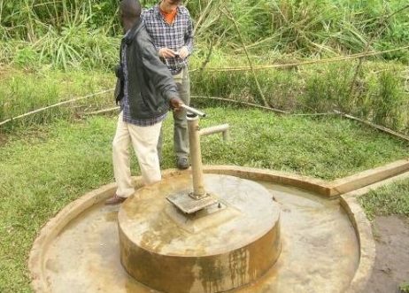 Later; With support from PROTOS the water source as improved into a shallow well. Now people can access clean drinking water hence preventing diseases like worms and cholera